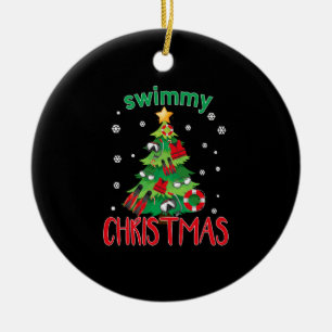 Weihnachtsgeschenk Schwimmen Weihnachtsbaum Weihna Keramik Ornament