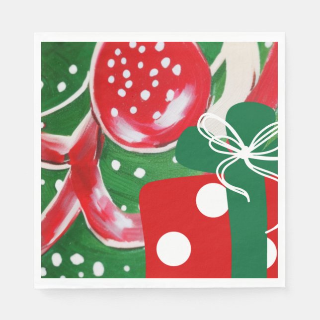 Weihnachtsgeschenk Serviette (Vorderseite)