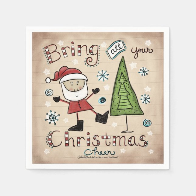 Weihnachtsgeschenk Serviette (Vorderseite)