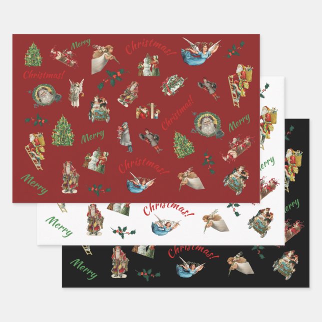 Weihnachtsgeschenk Set des Wrapping Paper Sheets Geschenkpapier Set (Set)