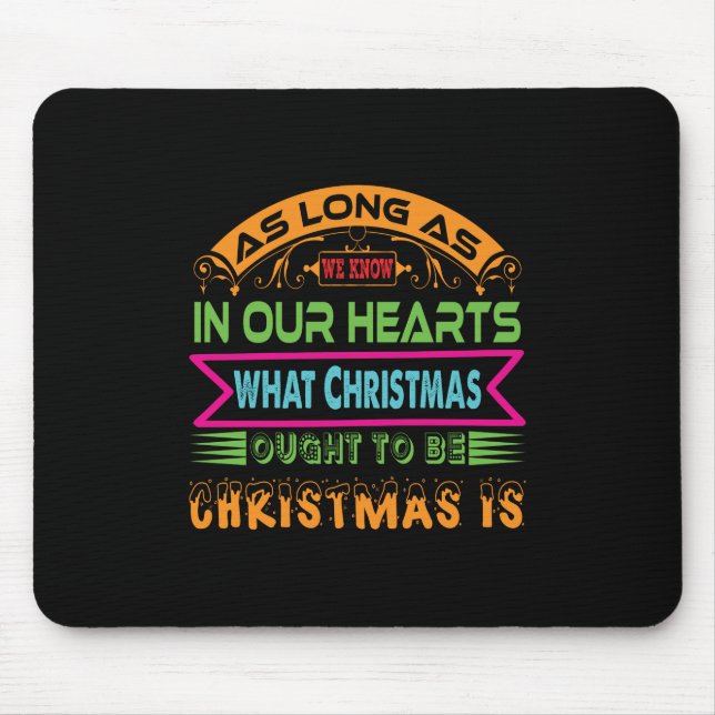 Weihnachtsgeschenk, solange wir wissen mousepad (Vorne)