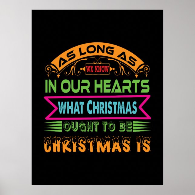 Weihnachtsgeschenk, solange wir wissen poster (Vorne)