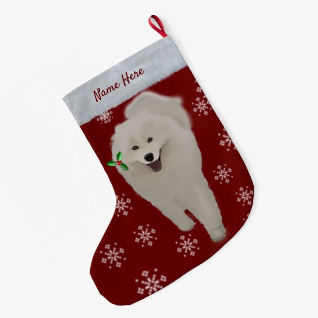Weihnachtsgeschenk Strumpf 2 Großer Weihnachtsstrumpf (Rückseite (Hängend))