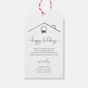 Weihnachtsgeschenk-Tag für Kunden Geschenkanhänger
