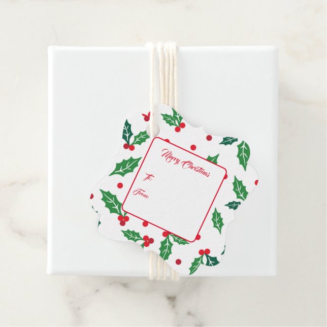 Weihnachtsgeschenk-Tag Geschenkanhänger (Beispiel)