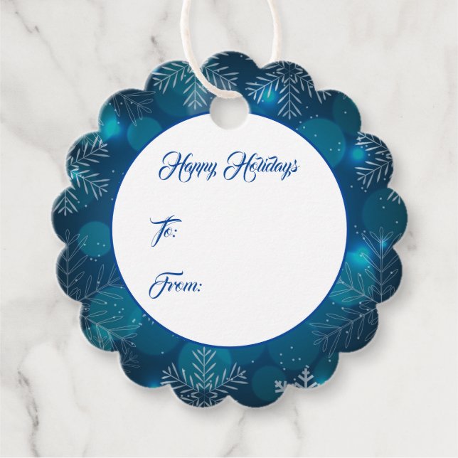 Weihnachtsgeschenk-Tag Geschenkanhänger (Vorderseite)