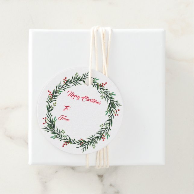 Weihnachtsgeschenk-Tag Geschenkanhänger (Beispiel)