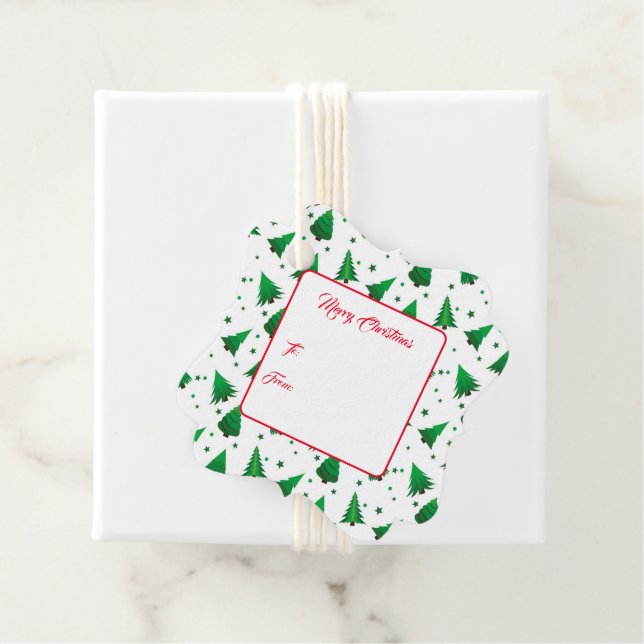 Weihnachtsgeschenk-Tag Geschenkanhänger (Beispiel)