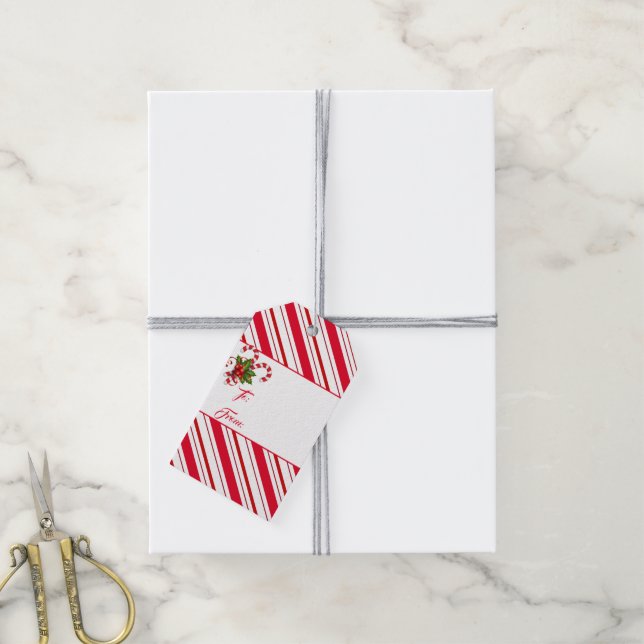 Weihnachtsgeschenk-Tag Geschenkanhänger (Mit Garn)