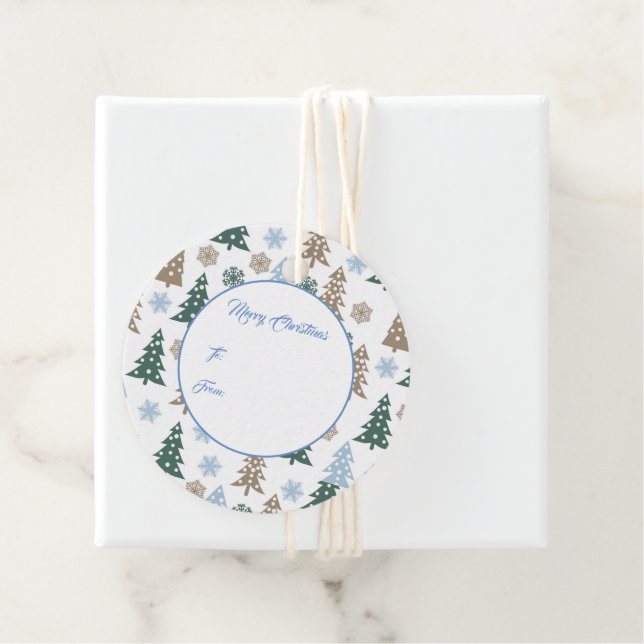 Weihnachtsgeschenk-Tag Geschenkanhänger (Beispiel)