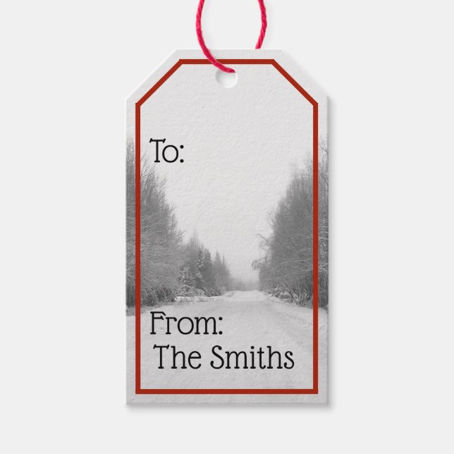 Weihnachtsgeschenk-Tag Geschenkanhänger (Vorderseite)