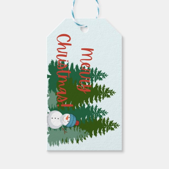 Weihnachtsgeschenk-Tag Geschenkanhänger (Vorderseite)