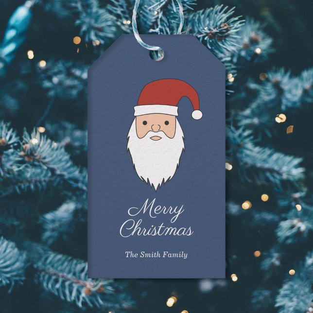 Weihnachtsgeschenk-Tag Geschenkanhänger (Santa Claus Christmas Gift Tag)