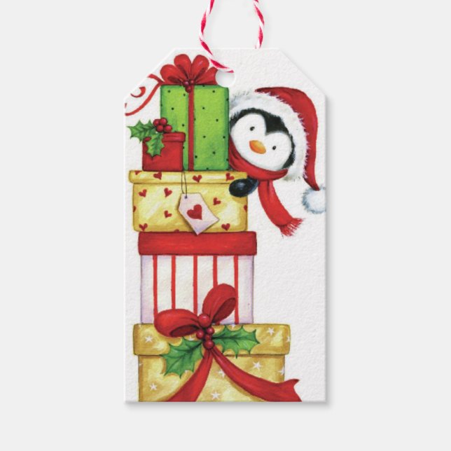 Weihnachtsgeschenk-Tag Geschenkanhänger (Vorderseite)