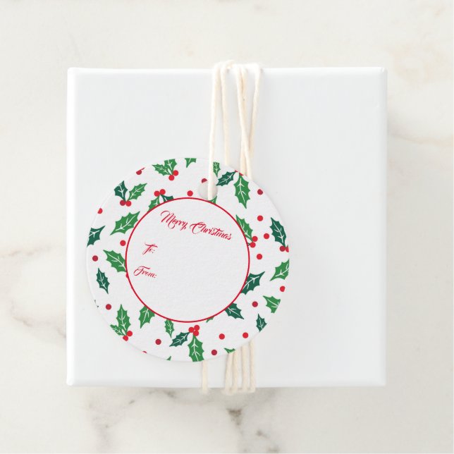 Weihnachtsgeschenk-Tag Geschenkanhänger (Beispiel)