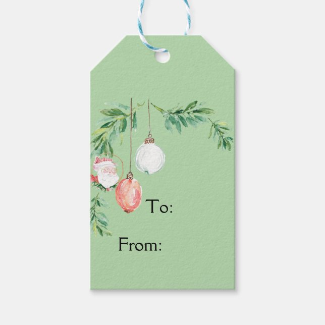 Weihnachtsgeschenk-Tag Geschenkanhänger (Vorderseite)