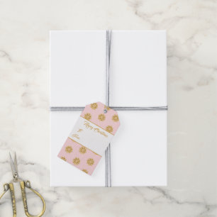 Weihnachtsgeschenk Tag-Gold Schneeflocken Geschenkanhänger