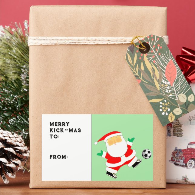 Weihnachtsgeschenk-Tag Rechteckiger Aufkleber (Feiertag)