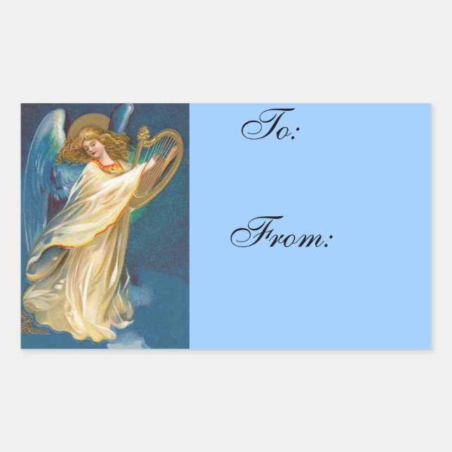 Weihnachtsgeschenk Tag Sticker (Vorderseite)