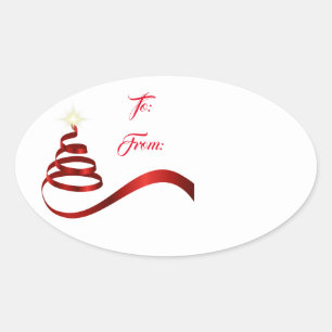 Weihnachtsgeschenk Tag Sticker