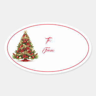 Weihnachtsgeschenk Tag Sticker