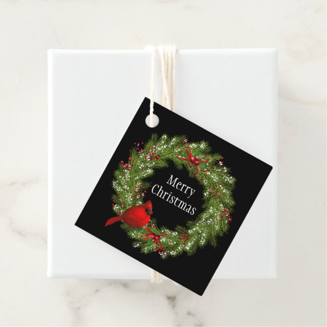 Weihnachtsgeschenk Tag-Wreath Gefallen Tags Geschenkanhänger (Beispiel)