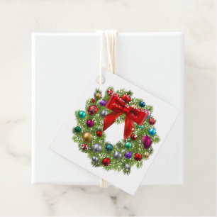 Weihnachtsgeschenk Tag-Wreath Geschenkanhänger