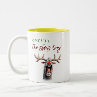 Weihnachtsgeschenk-Tasse Zweifarbige Tasse