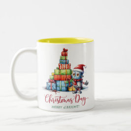 Weihnachtsgeschenk-Tasse Zweifarbige Tasse