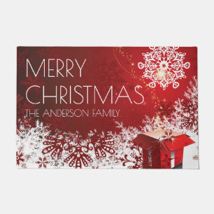 Weihnachtsgeschenk Überraschung Schneeflocken Wint Fußmatte