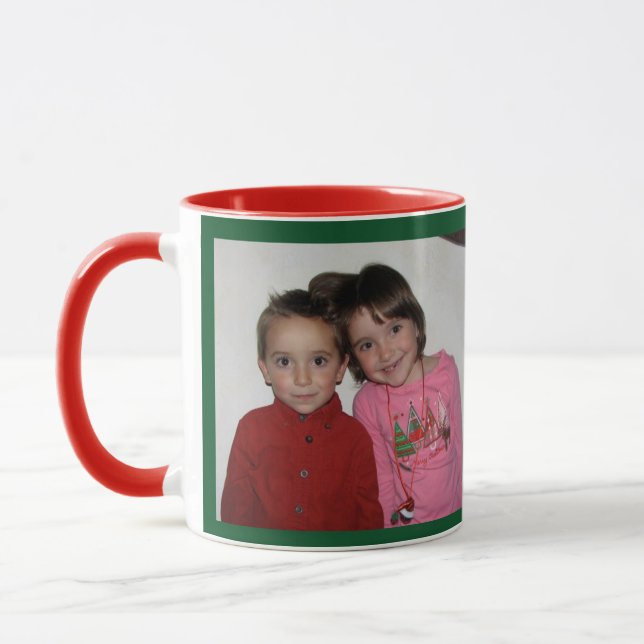 Weihnachtsgeschenk und Fotovorlage Tasse (Links)
