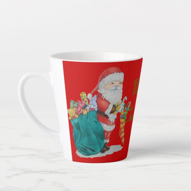 Weihnachtsgeschenk und Weihnachtsgeschenke Milchtasse (Links)
