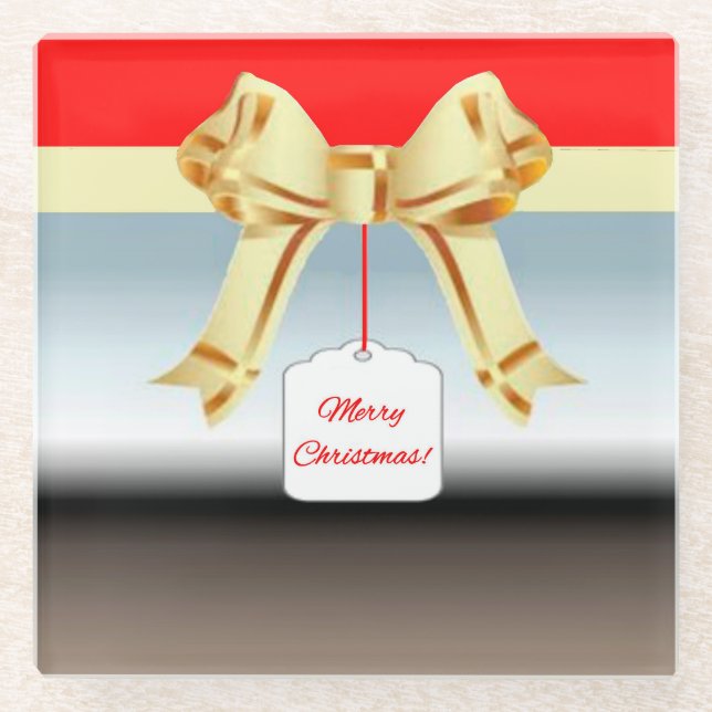 Weihnachtsgeschenk Untersetzer (Vorderseite)