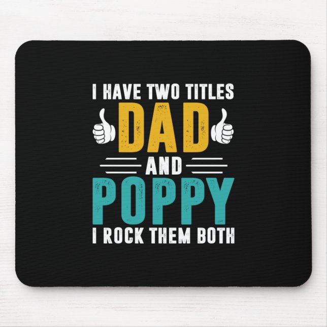 Weihnachtsgeschenk | Vater und Mohn ich rock sie Mousepad (Vorne)