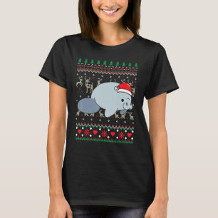 Weihnachtsgeschenk von Manatee Funny Ugly T-Shirt