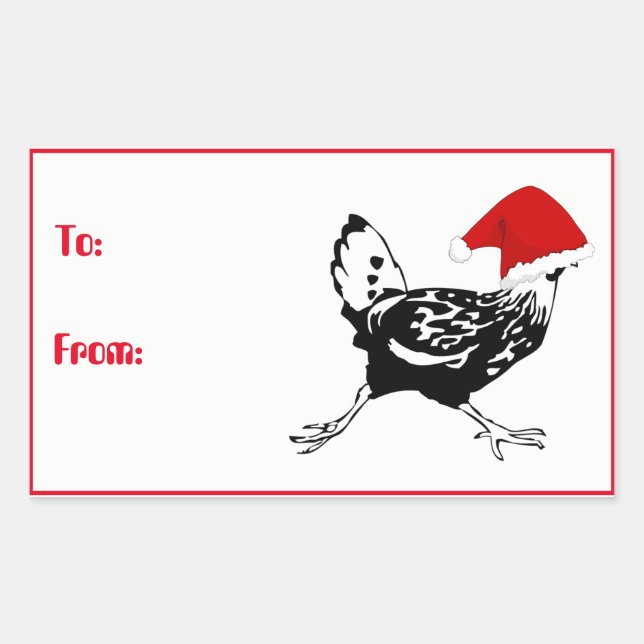 Weihnachtsgeschenk Weihnachts-Aufkleber für Weihna Rechteckiger Aufkleber (Vorderseite)