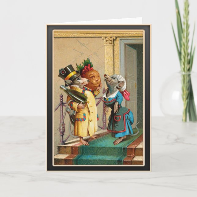 Weihnachtsgeschenk- Weihnachtskarten Feiertagskarte (Vorderseite)