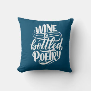 Weihnachtsgeschenk   Wein ist abgefüllte Poesie Kissen