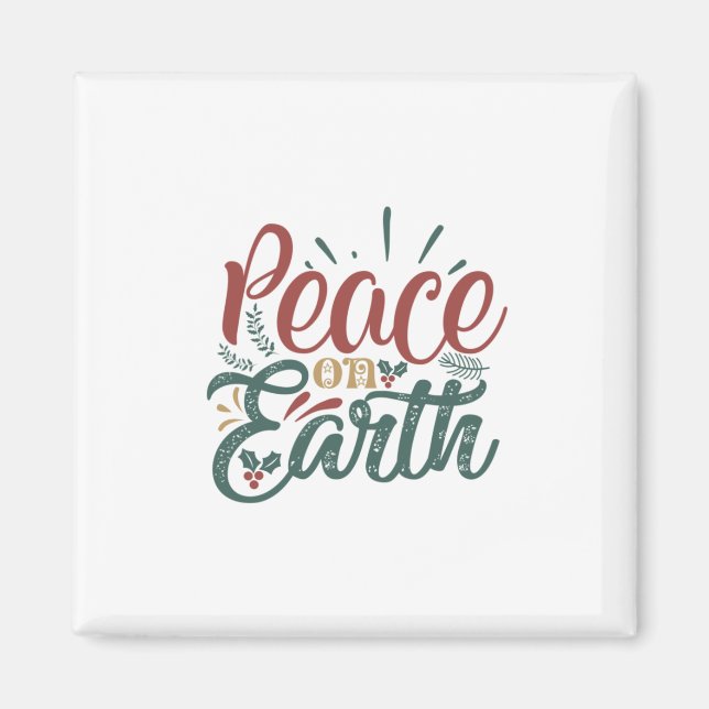 Weihnachtsgeschenk | WELTFRIEDEN Magnet (Vorne)