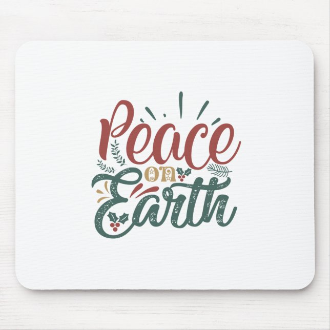 Weihnachtsgeschenk | WELTFRIEDEN Mousepad (Vorne)