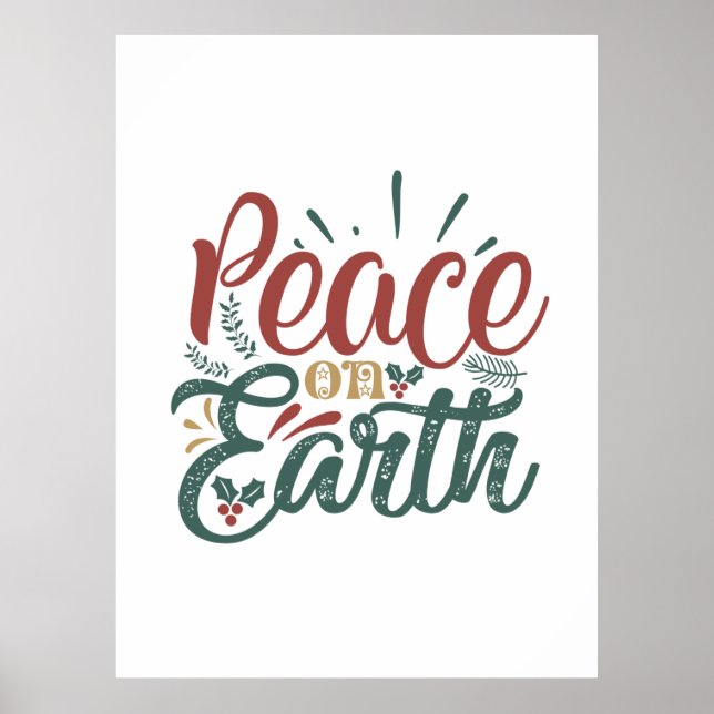 Weihnachtsgeschenk | WELTFRIEDEN Poster (Vorne)
