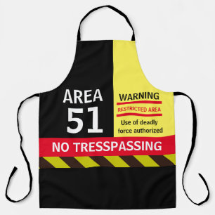 Weihnachtsgeschenk Weltraum Neuheit Mode AREA 51 Schürze