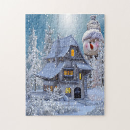 Weihnachtsgeschenk Winter Weißer Schneemann Blau R