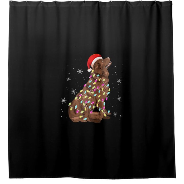 Weihnachtsgeschenk | Witzige Weihnachtsfeier Duschvorhang (Vorderseite)