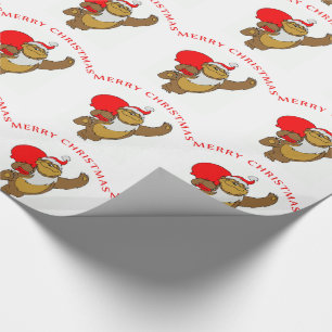 Weihnachtsgeschenk Wrap/Bär Geschenkpapier
