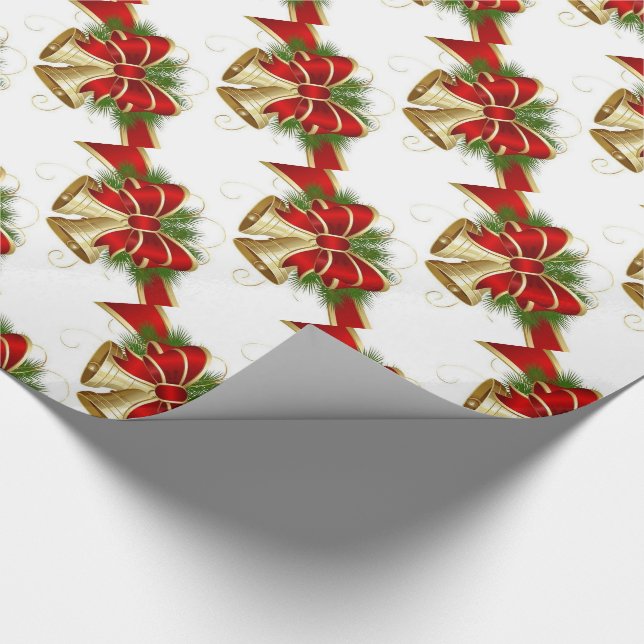 Weihnachtsgeschenk Wrap/Bells Geschenkpapier (Ecke)