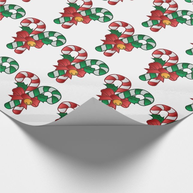 Weihnachtsgeschenk Wrap/Candy Canes Geschenkpapier (Ecke)