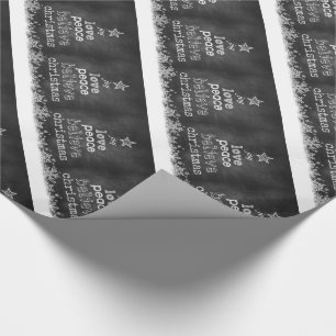 Weihnachtsgeschenk Wrap/Chalk Board Art Geschenkpapier