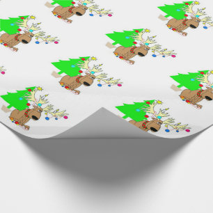 Weihnachtsgeschenk Wrap/Rentier Geschenkpapier