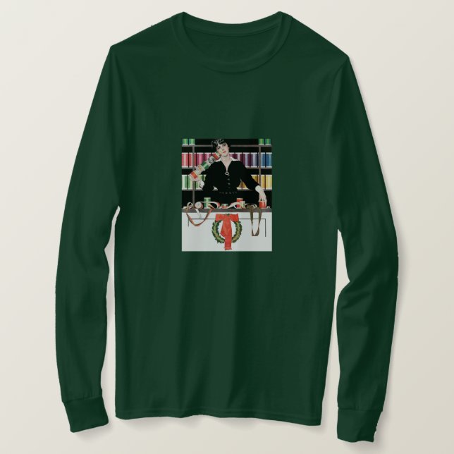 Weihnachtsgeschenk-Wrapping-Abteilung T-Shirt (Design vorne)